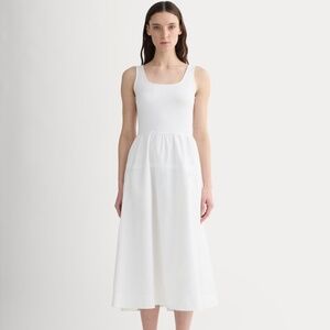 Everlane Women's Form Riviera Dress in White, Size XL, Cotton, Never Worn